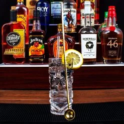 Best Pirce 🔔 Bars 4 Pack - Long Gold Harper Stir Spoons 🤩 -Outlet Bars Store Long Gold Harper Stir Spoons scene1 800x