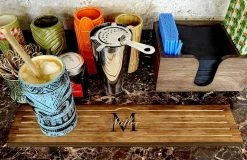 Deals 👏 Bars CUSTOMIZABLE WOODEN DRIP TRAY MONOGRAM DESIGN ❤️ -Outlet Bars Store Wooden drip tray 2 800x