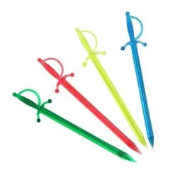 Promo 🥰 Bars BarConic® Sword Picks - 3.5 Inch - Pack Of 250 💯 -Outlet Bars Store assorted neon sword cocktail picks 800x