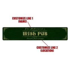 Best reviews of ⌛ Bars Customizable Printed Bar Mat - Irish Pub - 20" X 4" 🔔 -Outlet Bars Store bar mat irish web bpc cus 800x