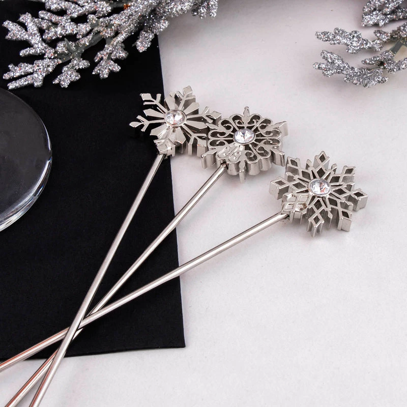 Best deal ✨ Bars Cocktail Picks - Snowflakes - Set Of 4 ❤️ 3 Best deal ✨ Bars Cocktail Picks - Snowflakes - Set Of 4 ❤️ - Image 3