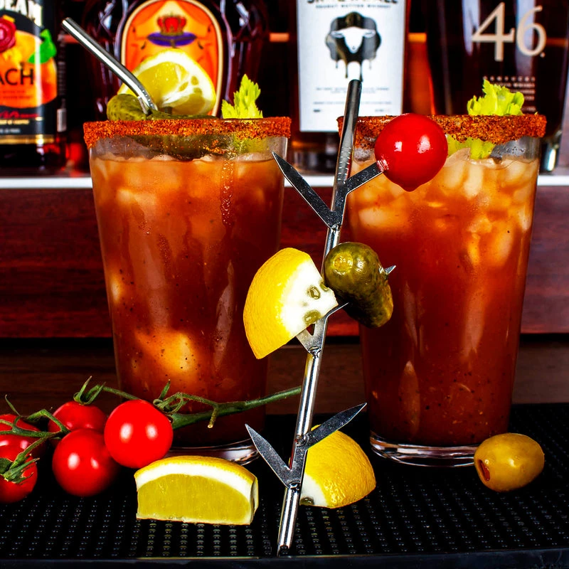 Top 10 🌟 Bars Silver - Bloody Mary Straws - 4 Pack 👍 3 Top 10 🌟 Bars Silver - Bloody Mary Straws - 4 Pack 👍 - Image 3