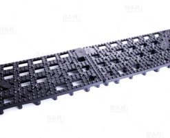 Coupon 🎉 Bars San Jamar VM5180BK Versa-Mat 3 1/2" X 12" Black Interlocking Bar Mat Strips 👍 -Outlet Bars Store bm sj strip san jamar bar mat strip together close 800x