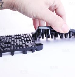 Coupon 🎉 Bars San Jamar VM5180BK Versa-Mat 3 1/2" X 12" Black Interlocking Bar Mat Strips 👍 -Outlet Bars Store bm sj strip san jamar bar mat strip together connect 800x