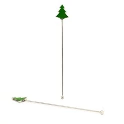 Cheap 💯 Bars 🔔 Christmas Tree Pendant Stirrers - Stainless Steel - Set Of 2 🥰