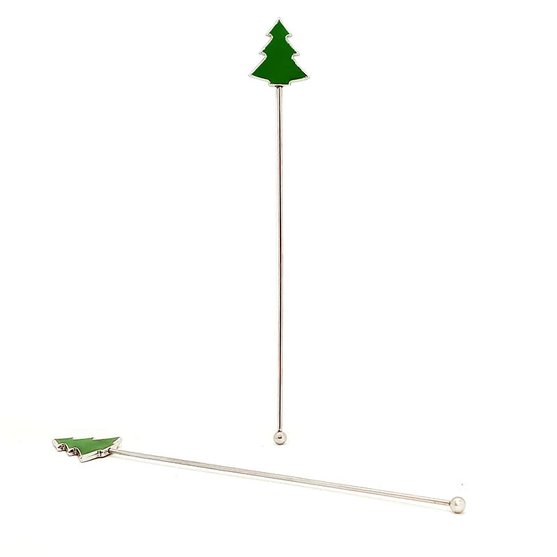 Cheap 💯 Bars 🔔 Christmas Tree Pendant Stirrers - Stainless Steel - Set Of 2 🥰 1 Cheap 💯 Bars 🔔 Christmas Tree Pendant Stirrers - Stainless Steel - Set Of 2 🥰