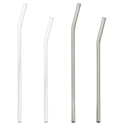 Best Sale 👏 Bars Bent Borosilicate Glass Straws 😀