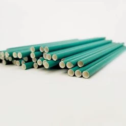 Best Sale 🌟 Bars BarConic® "Eco-Friendly" Paper Straws - 7 3/4" Solid Green - 100 Pack 💯 -Outlet Bars Store green paper straw bpc 1 800x