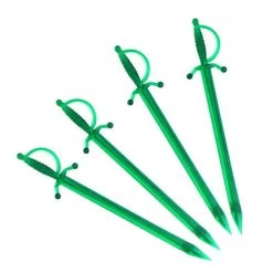 Promo 🥰 Bars BarConic® Sword Picks - 3.5 Inch - Pack Of 250 💯 -Outlet Bars Store green sword cocktail picks 800x