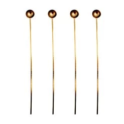 Best Pirce 🔔 Bars 4 Pack - Long Gold Harper Stir Spoons 🤩