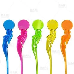 Top 10 ❤️ Bars BarConic® Drink Stirrer – Mermaid Round Top ⌛ -Outlet Bars Store mixed colors mermaid circle stirrers 800x