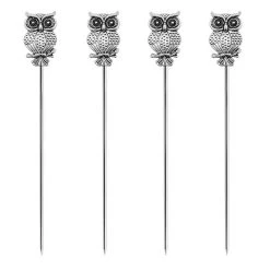 Coupon ⌛ Bars BarConic® Owl Cocktail Picks - 4 Pack 💯