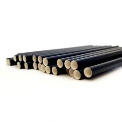 Cheapest 🎉 Bars BarConic® "Eco-Friendly" Jumbo Paper Straws - 7 3/4" Solid Black - 100 Pack 🥰 -Outlet Bars Store paper straw black jumbo bpc 3 800x