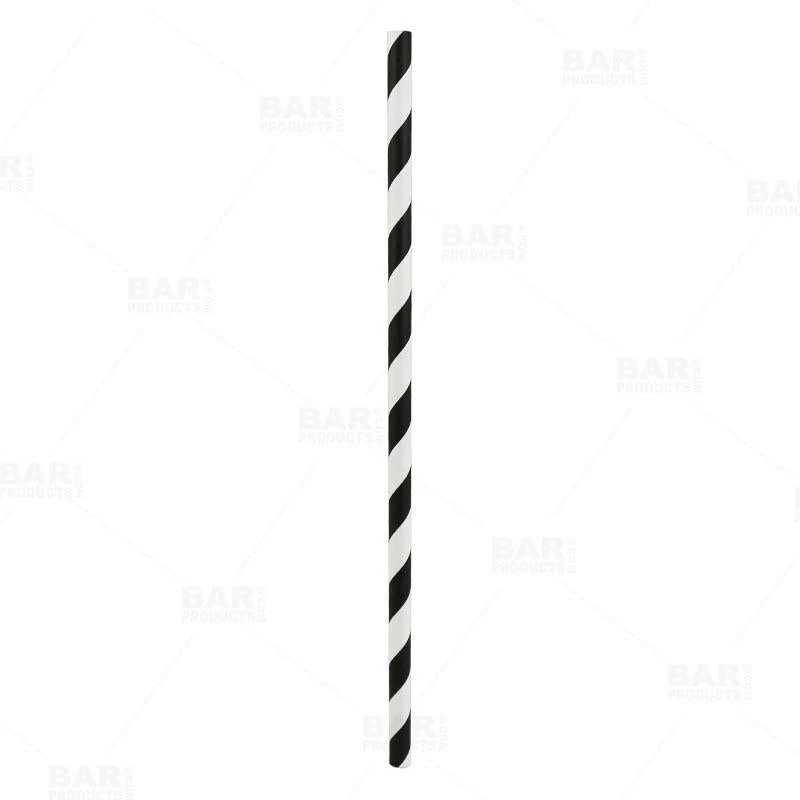 Coupon 💯 Bars BarConic® Biodegradable Black & White Stripe Paper Straws - 7 3/4" - 100 Pack 🥰 3 Coupon 💯 Bars BarConic® Biodegradable Black & White Stripe Paper Straws - 7 3/4" - 100 Pack 🥰 - Image 3