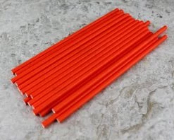Wholesale 👏 Bars BarConic® Biodegradable Orange Paper Straws - 7 3/4" - 100 Pack 👍 -Outlet Bars Store paper straws orange bpc 4 800x