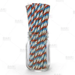 Buy ⌛ Bars BarConic® USA Paper Straws - 100 Pack 👍