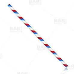 Buy ⌛ Bars BarConic® USA Paper Straws - 100 Pack 👍 -Outlet Bars Store paper straws patriotic stripes bpc2 800x
