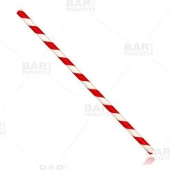 Best Sale 🤩 Bars BarConic® Red Stripe Paper Straws - 100 Pack 🛒 -Outlet Bars Store paper straws red stripe bp2 800x