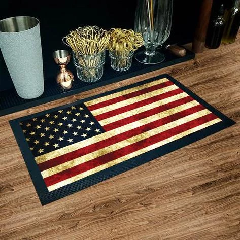 Best Sale ๐ Bars Bar Service Mat - American Flag - Color Options - 17.25" X 10" ๐ 2 Best Sale ๐ Bars Bar Service Mat - American Flag - Color Options - 17.25" X 10" ๐ - Image 2
