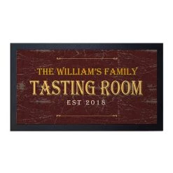 Buy 😍 Bars Custom Bar Service Mat - Tasting Room - 17.25" X 10" 😀
