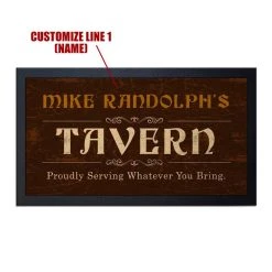 Cheap ⌛ Bars Custom Bar Service Mat - Tavern - 17.25" X 10" 👍 -Outlet Bars Store service mat tavern web bpc cus 800x