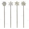 Top 10 🥰 Bars Silver Plated Snowflake Cocktail Stirrers - 4 Pack 🔥