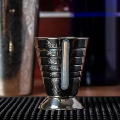 Promo 🎁 Bars BarConic® Jigger - Measured (Stainless Steel Or Gold Option) 🧨 -Outlet Bars Store stainless steel jigger scene1 800x