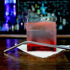 Outlet 🌟 Bars BarConic® Stainless Steel Curved Cocktail Straw ⌛ -Outlet Bars Store stainless steel metal bendy straw bpc 7 800x