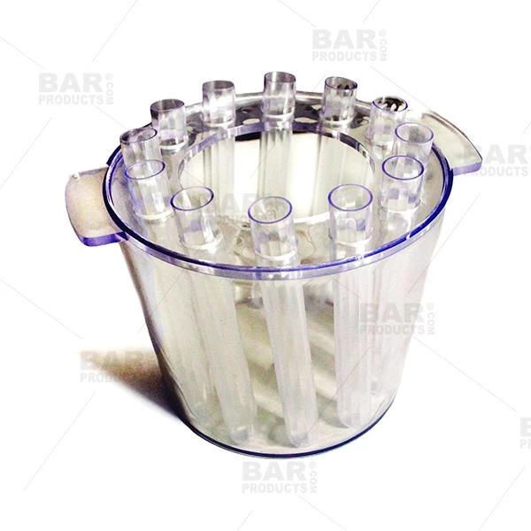 Promo ⌛ Bars BarConic® Test Tube Ice Bucket Shooter Tray - 12 Test Tubes - Clear ❤️ 2 Promo ⌛ Bars BarConic® Test Tube Ice Bucket Shooter Tray - 12 Test Tubes - Clear ❤️ - Image 2