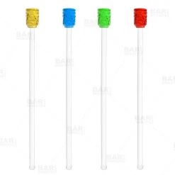 Wholesale 😍 Bars Glass Tiki Drink Stirrers - Box Of 4 😀